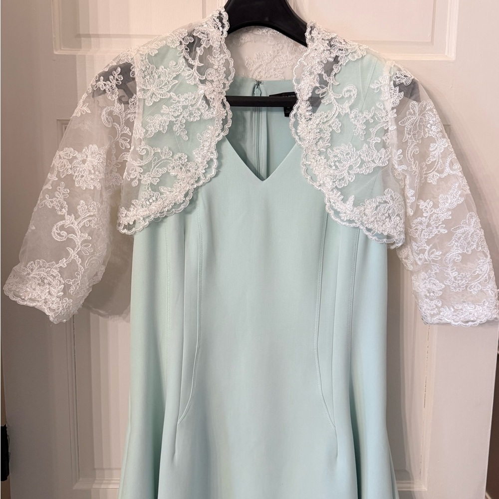 Banana Republic Elegant Mint Green Sleeveless Dress